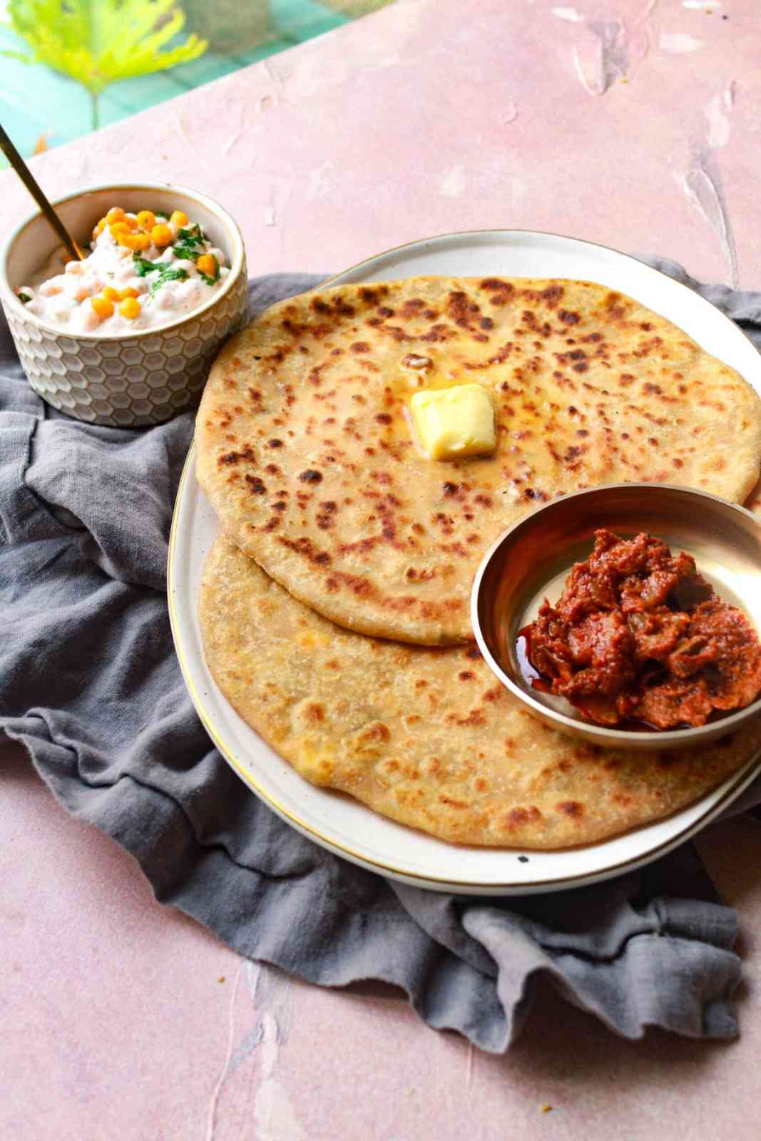 Stuffed Paneer Paratha